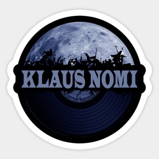 Klaus Nomi blue moon vinyl Sticker